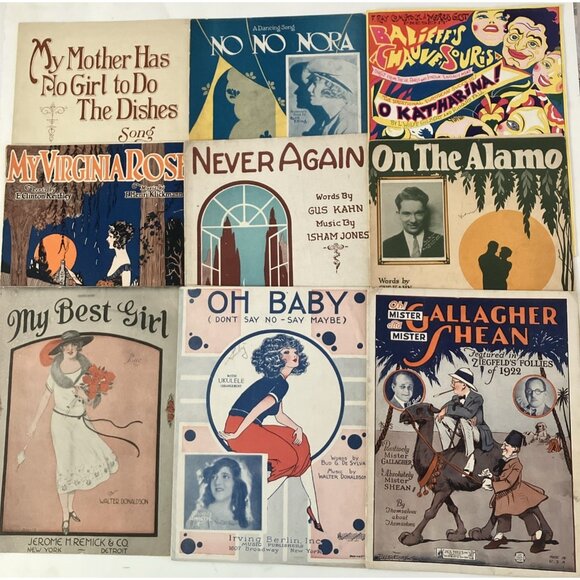 1920s Vintage Sheet Music Gallagher & Shean, Ziegfeld Follies, My Best Girl - Picture 1 of 16